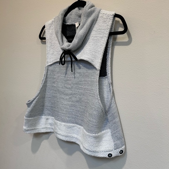 FP Movement by Free People Light Gray Cowl Neck Top, size S - Picture 3 of 5